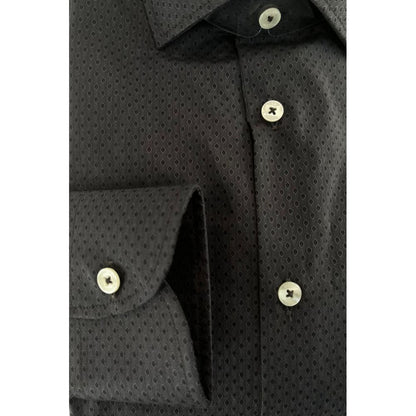 Gray Cotton Men Shirt