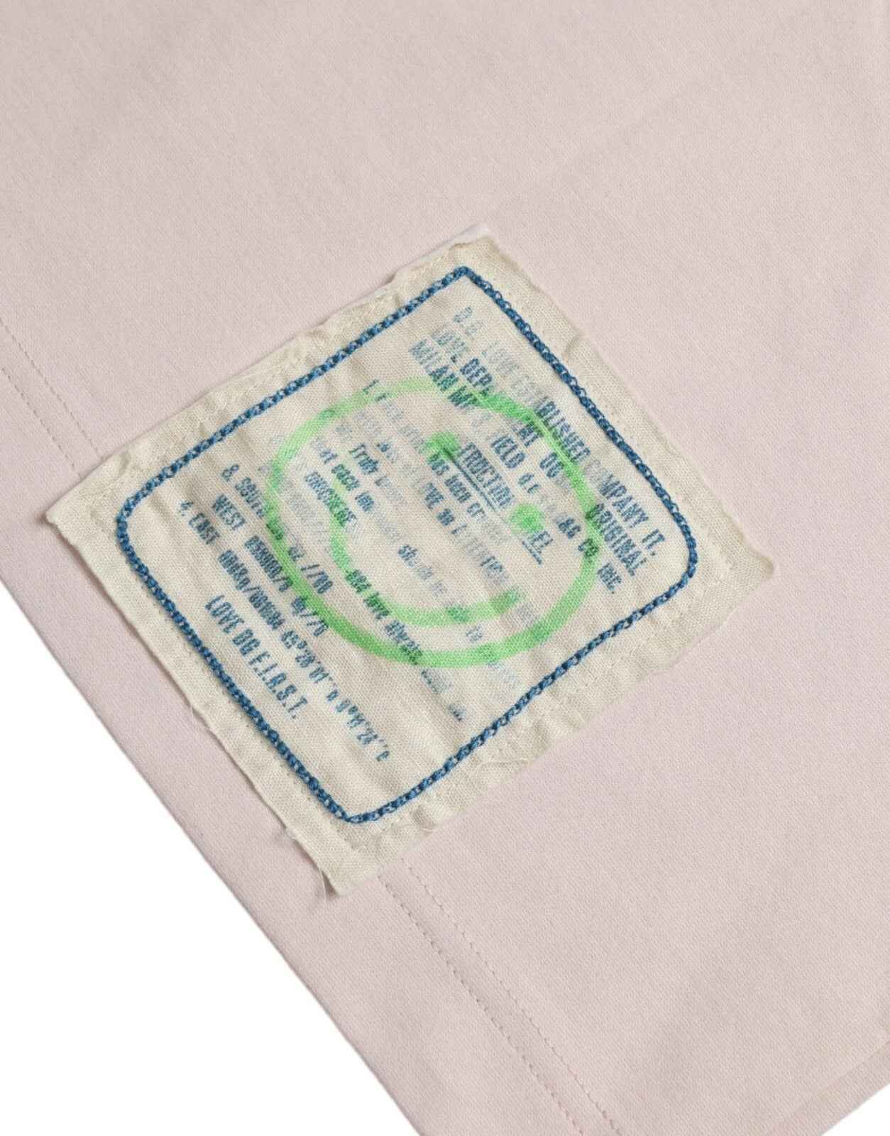 Beige Cosmic Love Cotton Crew Neck T-shirt