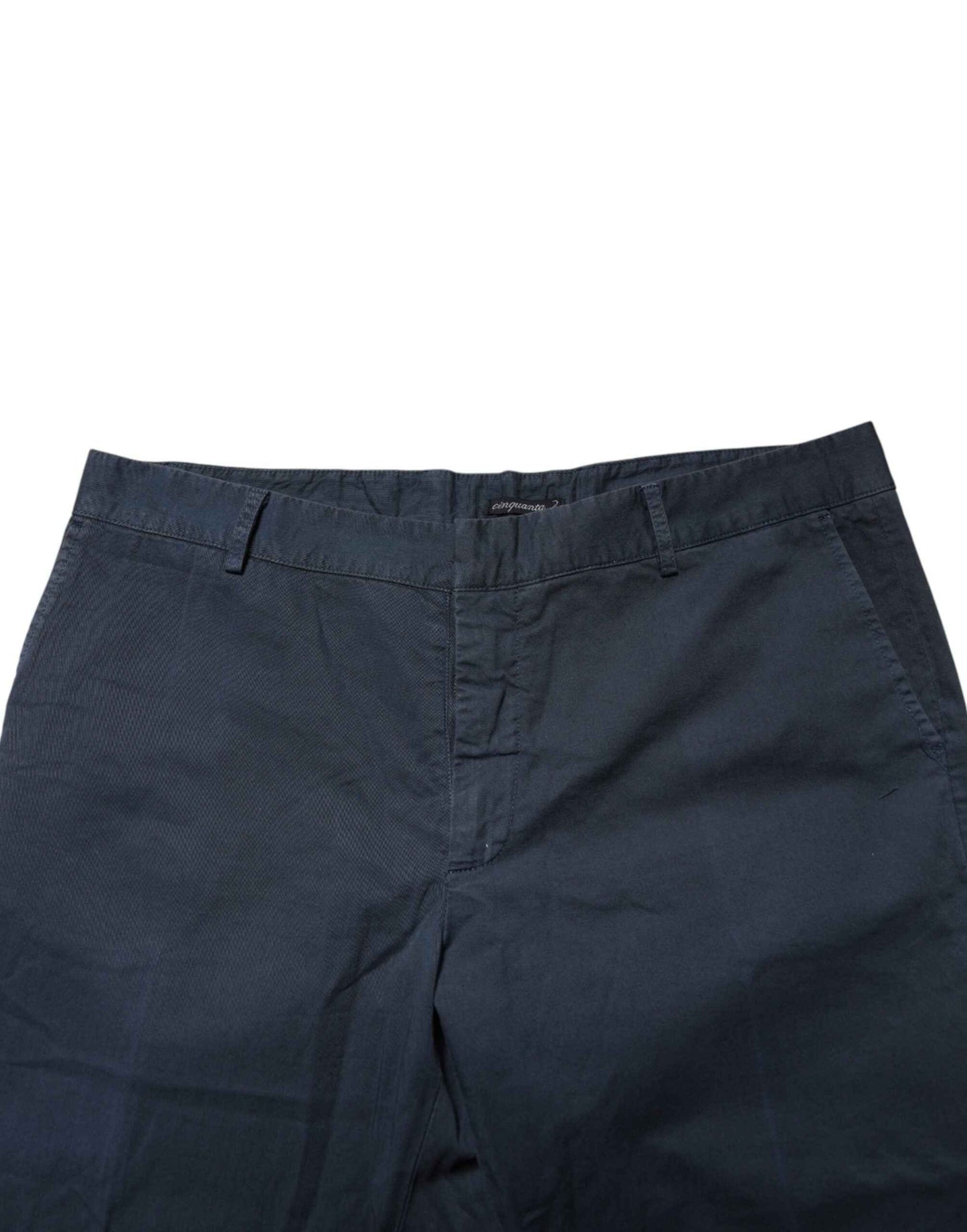 Blue Skinny Fit Mid Waist Men Chino Trouser Pants