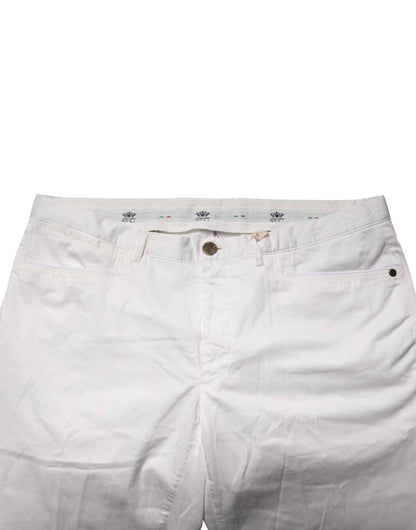 White Tapered Dress Formal Trouser Pants