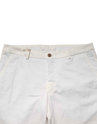 White Tapered Dress Formal Trouser Pants