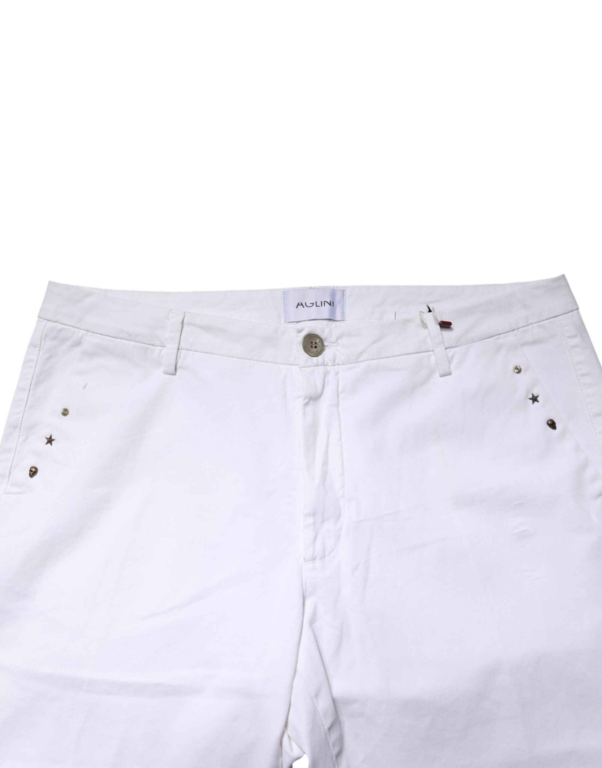 White Skinny Fit Mid Waist Men Denim Trouser Jeans