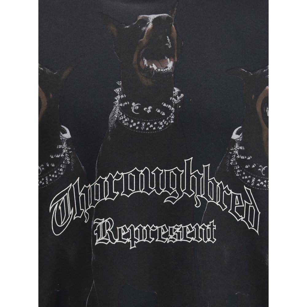 Black Cotton Sweatshirt