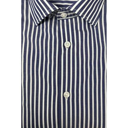 Blue Cotton Men Shirt