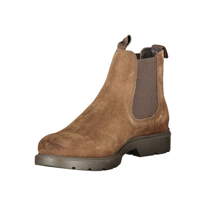 Marrone Leather Men Ankle Boot