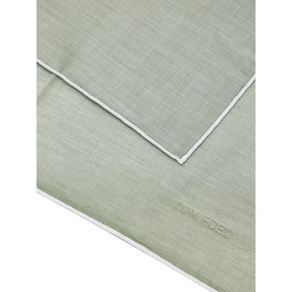 Green Cotton Pocket Square