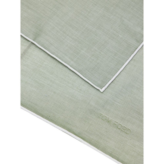 Green Cotton Pocket Square