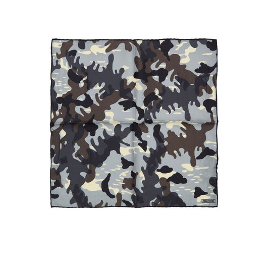 Gray Silk Pocket Square