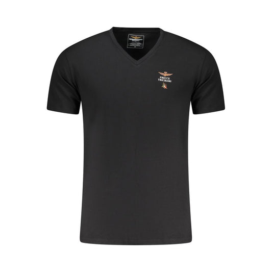 Black Cotton Men's T-Shirt