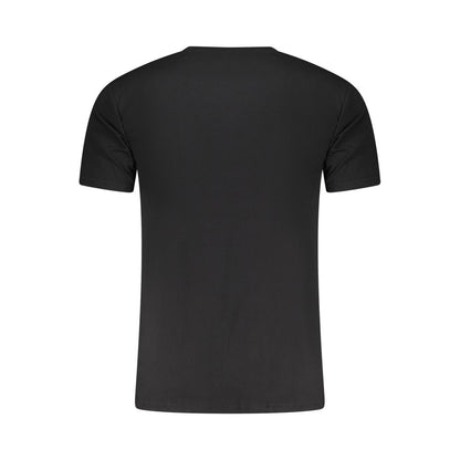 Black Cotton Men's T-Shirt