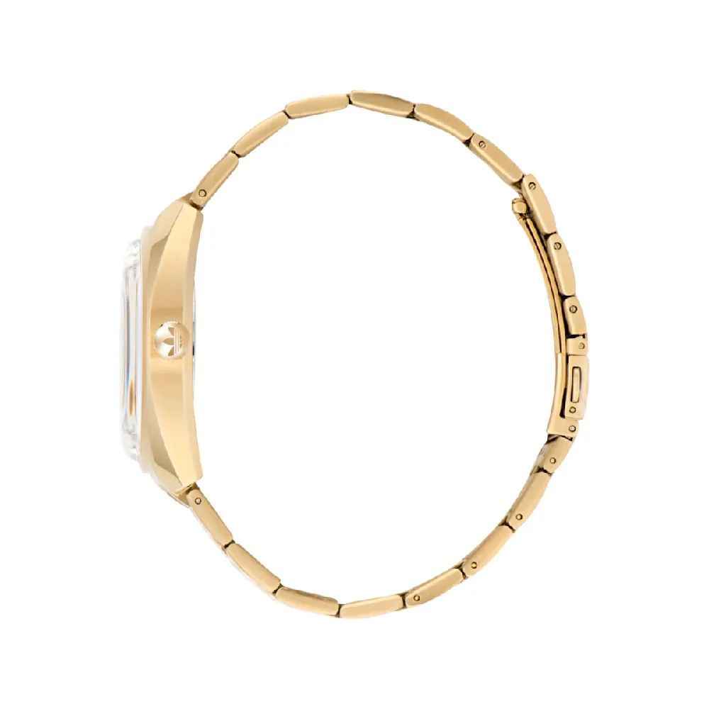 Gold Stainless Steel Dress Watch