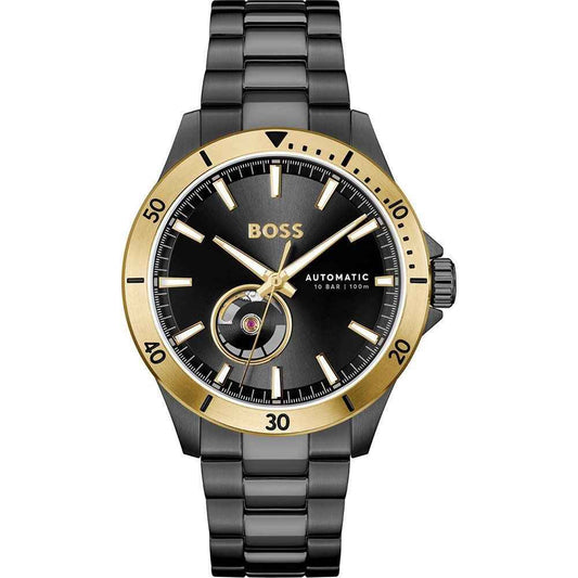 Black Stainless Steel Dress Watch