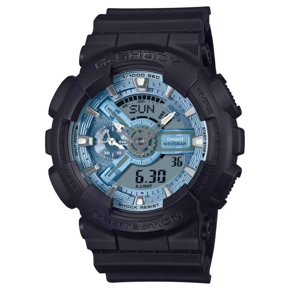 Black Resin Sport Watch
