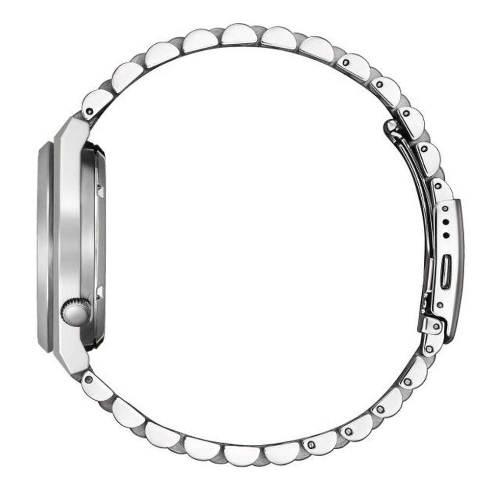 Gray Stainless Steel Dress Watch