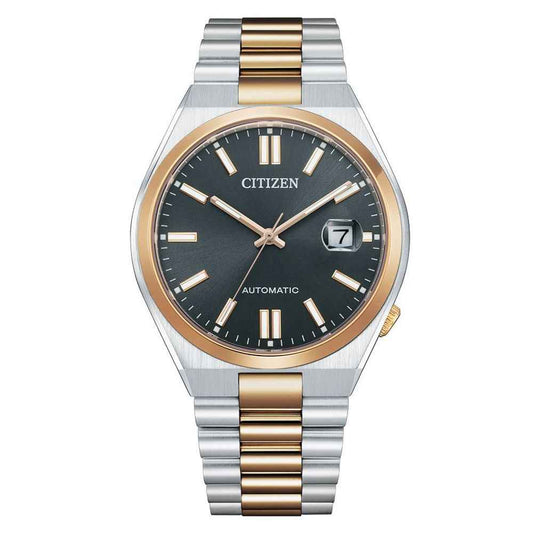 Gray Stainless Steel Dress Watch