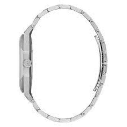 Gray Stainless Steel Dress Watch