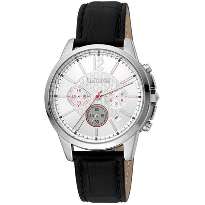 Black Leather Dress Watch