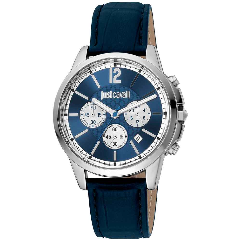 Black Leather Bracelet Watch