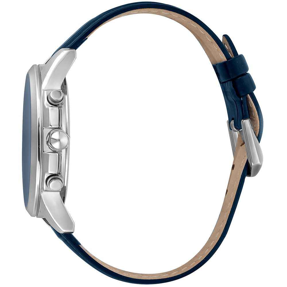 Black Leather Bracelet Watch