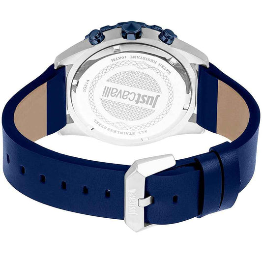 Blue Leather Dress Watch
