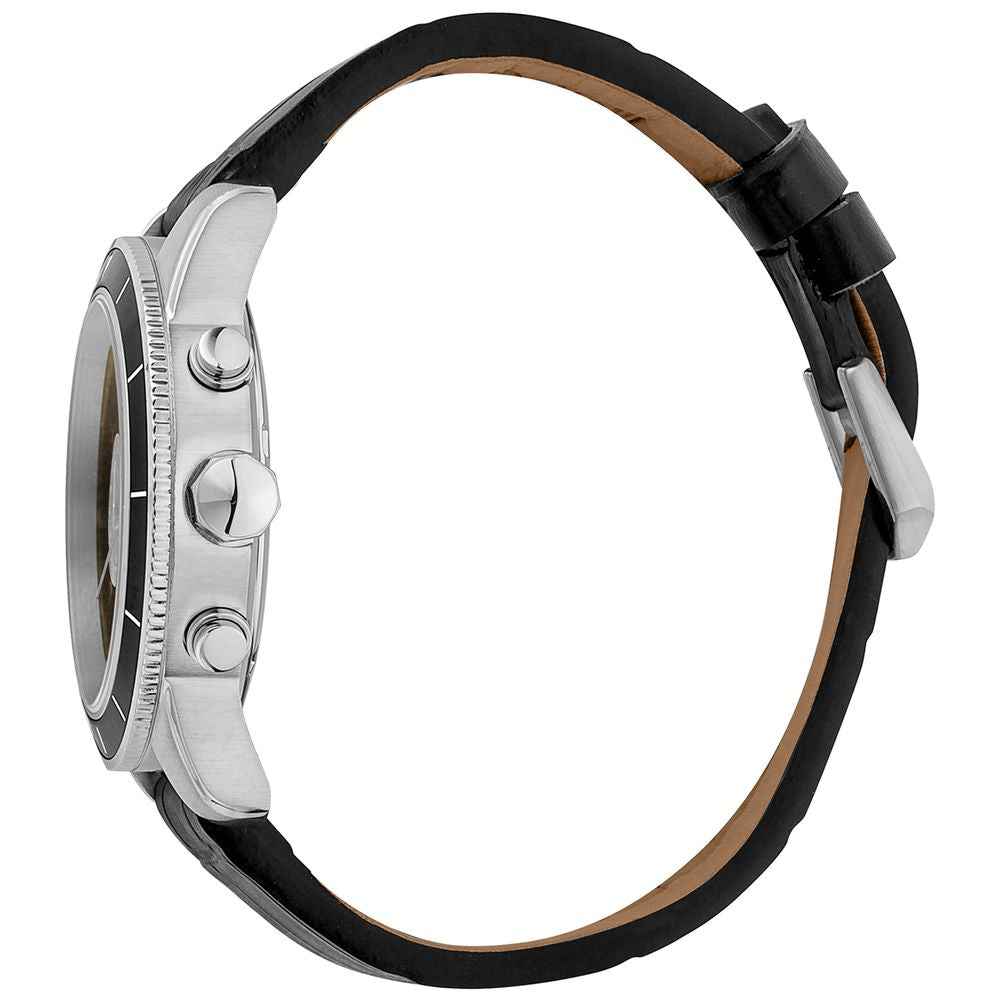 Black Leather Watch