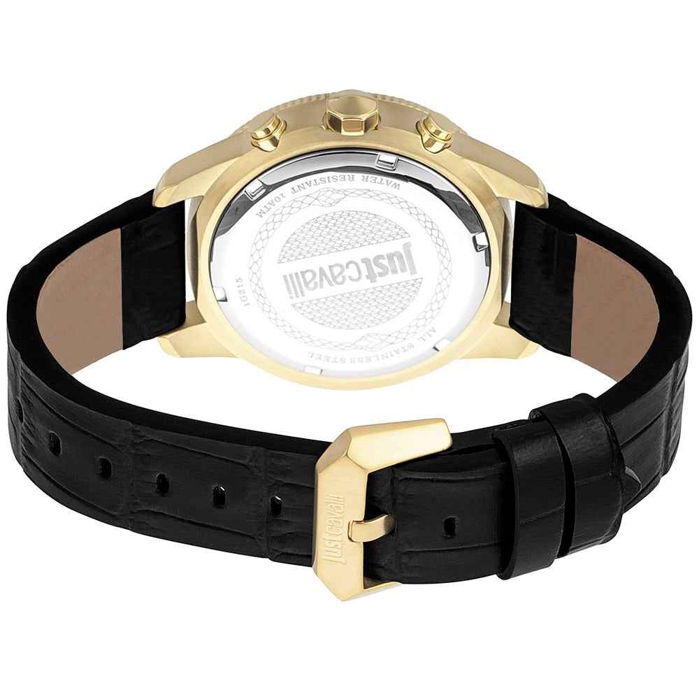 Black Leather Watch