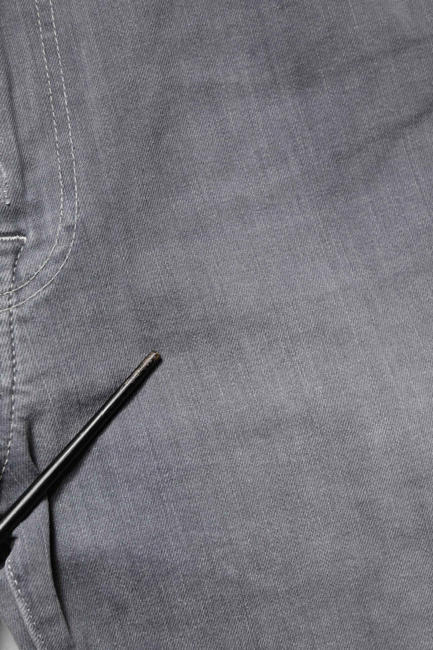Gray Tattered Mid Waist Men Straight Denim Trouser Jeans