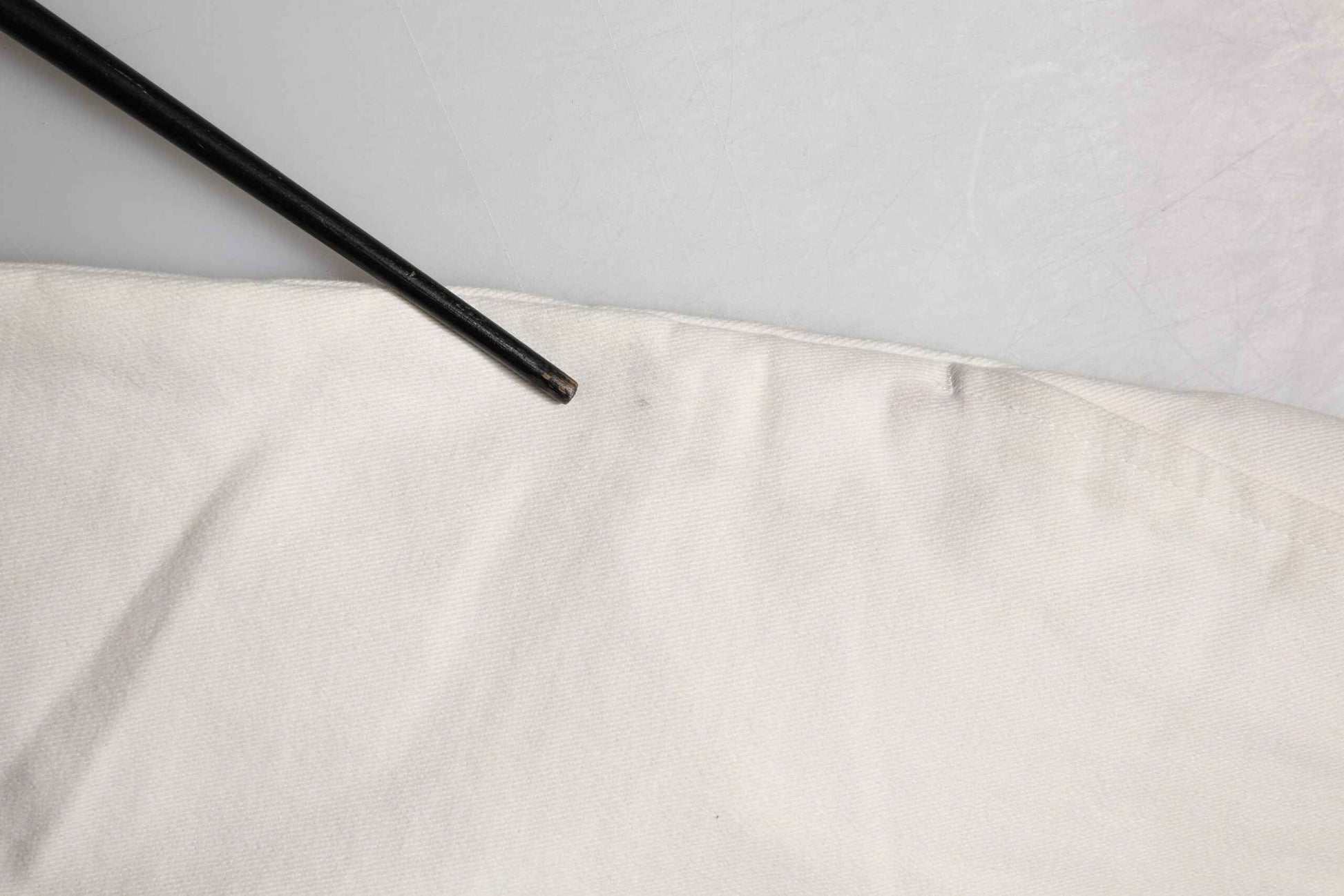 White Cotton Straight Chino Trouser Pants
