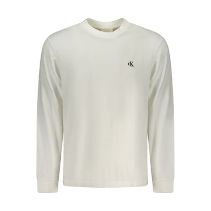 White Cotton Men T-Shirt