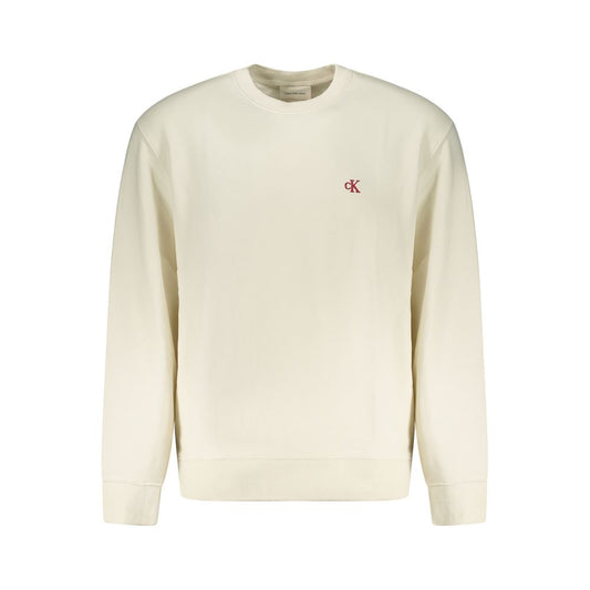 White Cotton Mens Sweatshirt