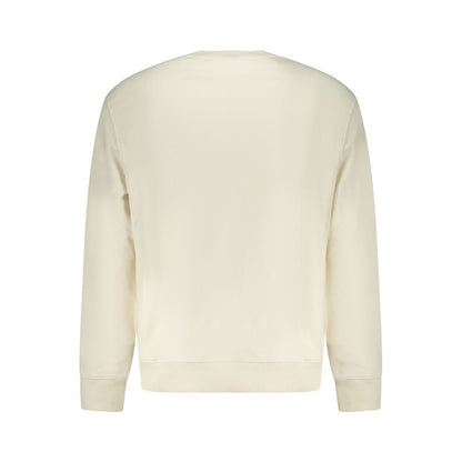 White Cotton Mens Sweatshirt