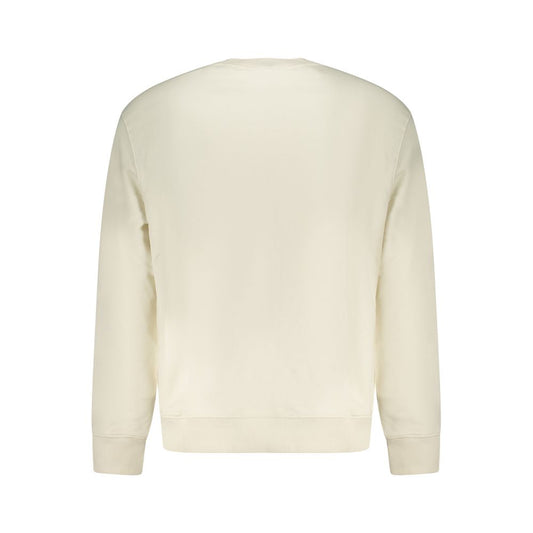 White Cotton Mens Sweatshirt