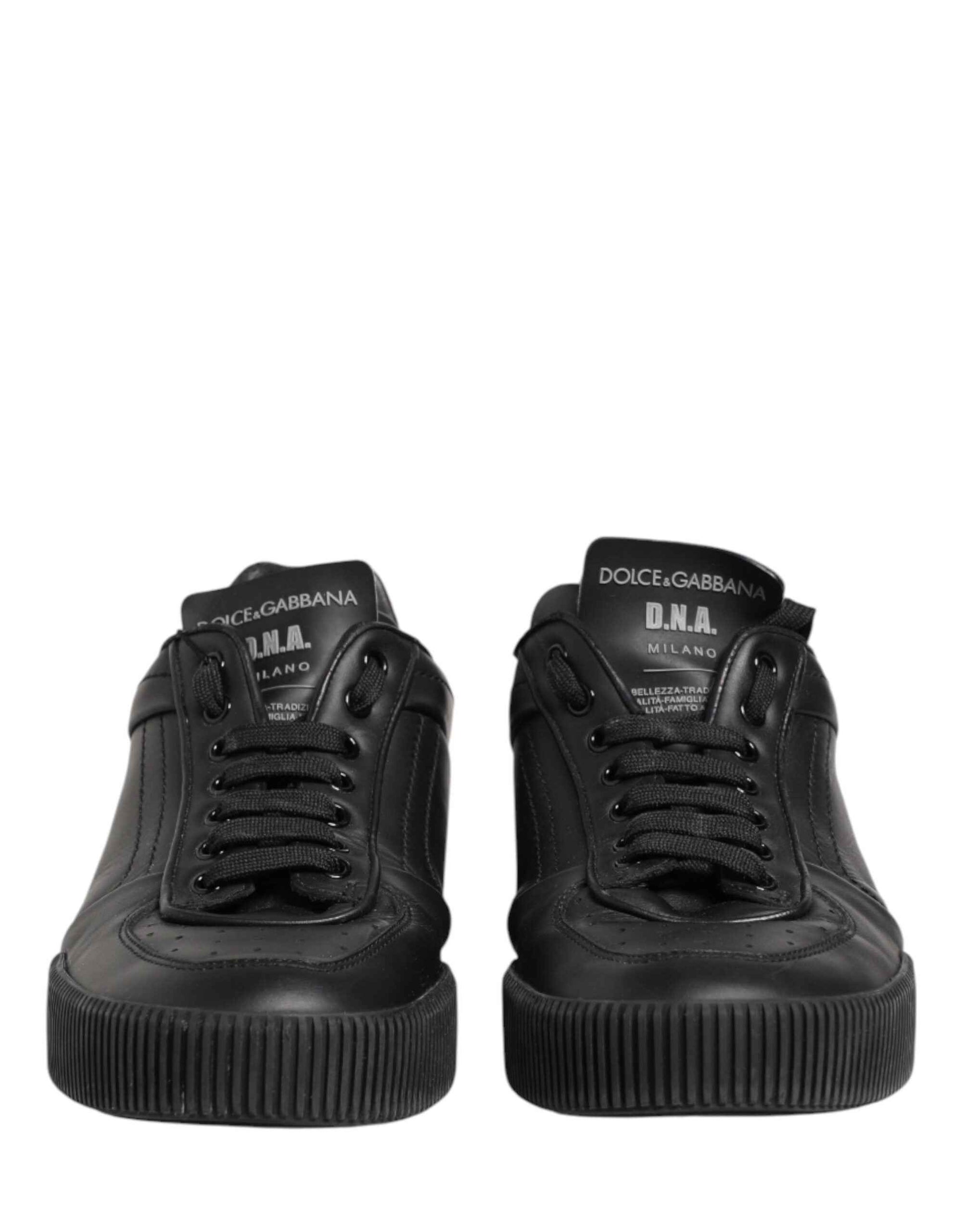 Black MIAMI Calf Low Top Men Sneakers  Shoes