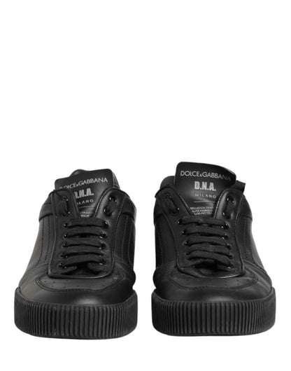 Black MIAMI Calf Low Top Men Sneakers  Shoes