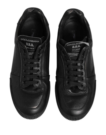 Black MIAMI Calf Low Top Men Sneakers  Shoes