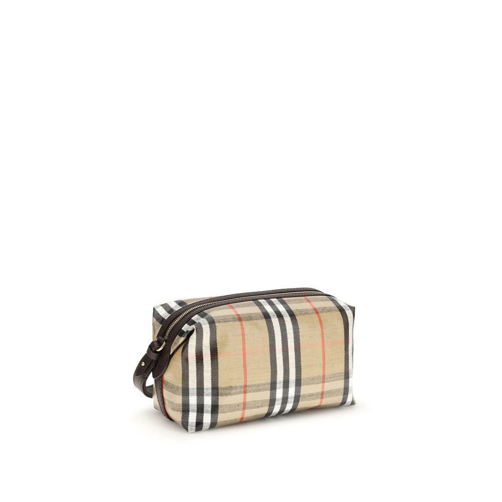 Beige Cotton Wallet