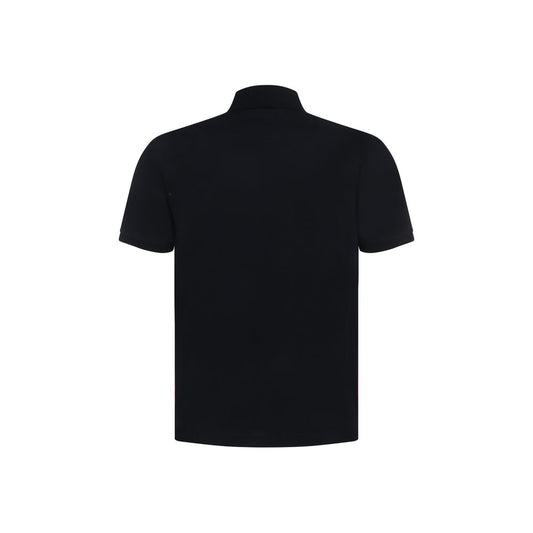 Blue Cotton Polo Shirt