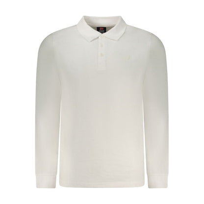 White Cotton Men Polo Shirt