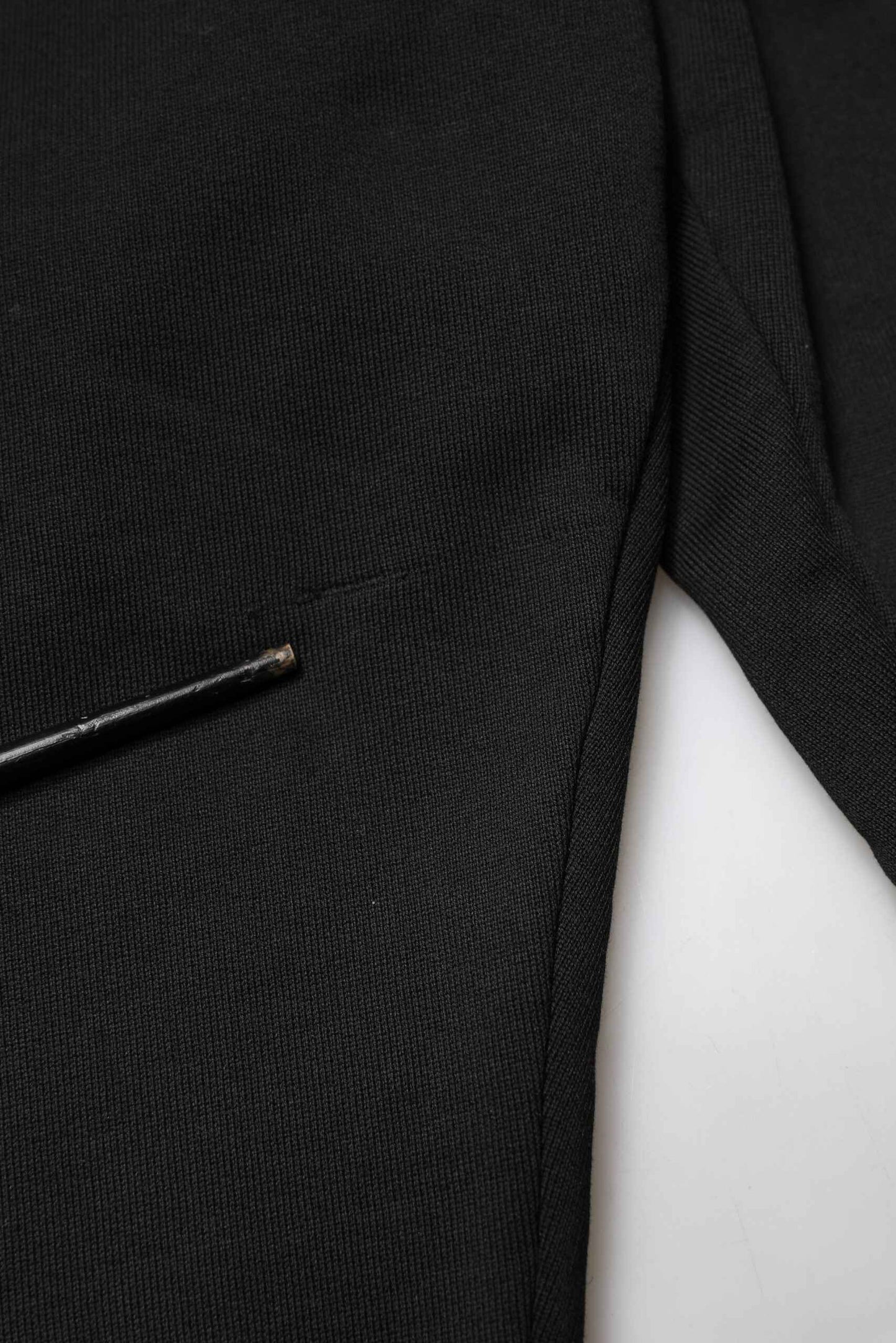 Black Cotton Mid Waist Jogger Trousers Pants