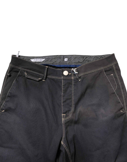 Dark Gray Mid Waist Skinny Fit Men Denim Trouser Jeans