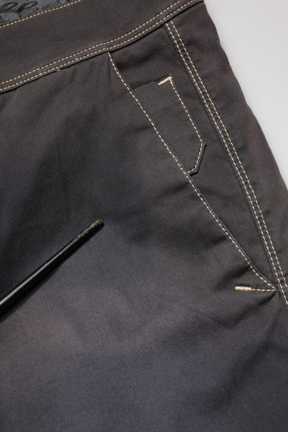 Dark Gray Mid Waist Skinny Fit Men Denim Trouser Jeans