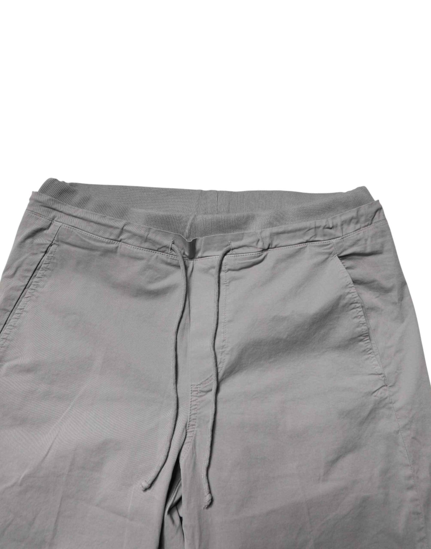 Light Gray Cotton Mid Waist Skinny Men Jogger Trouser Pants