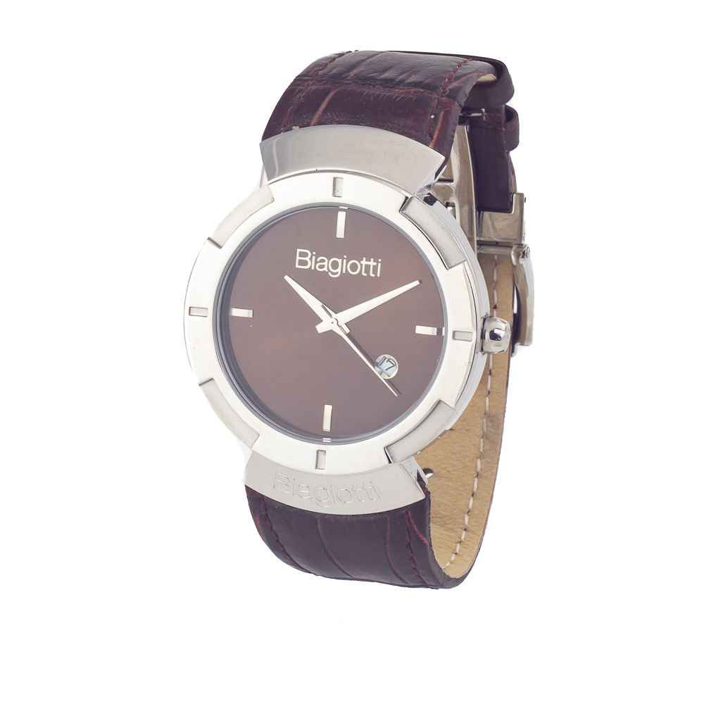Brown Leather Dress Watch