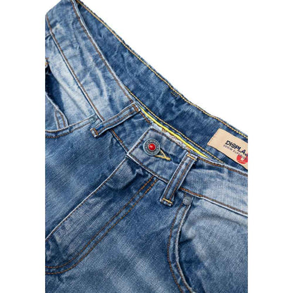 Blue Cotton Relaxed Fit Jeans