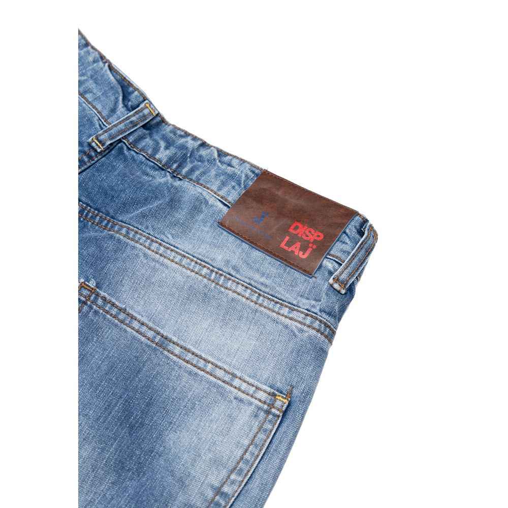 Blue Cotton Relaxed Fit Jeans