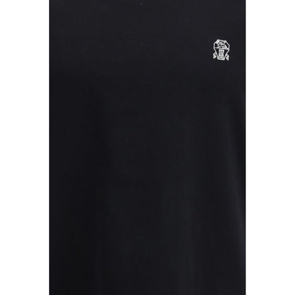 Black Cotton T-Shirt