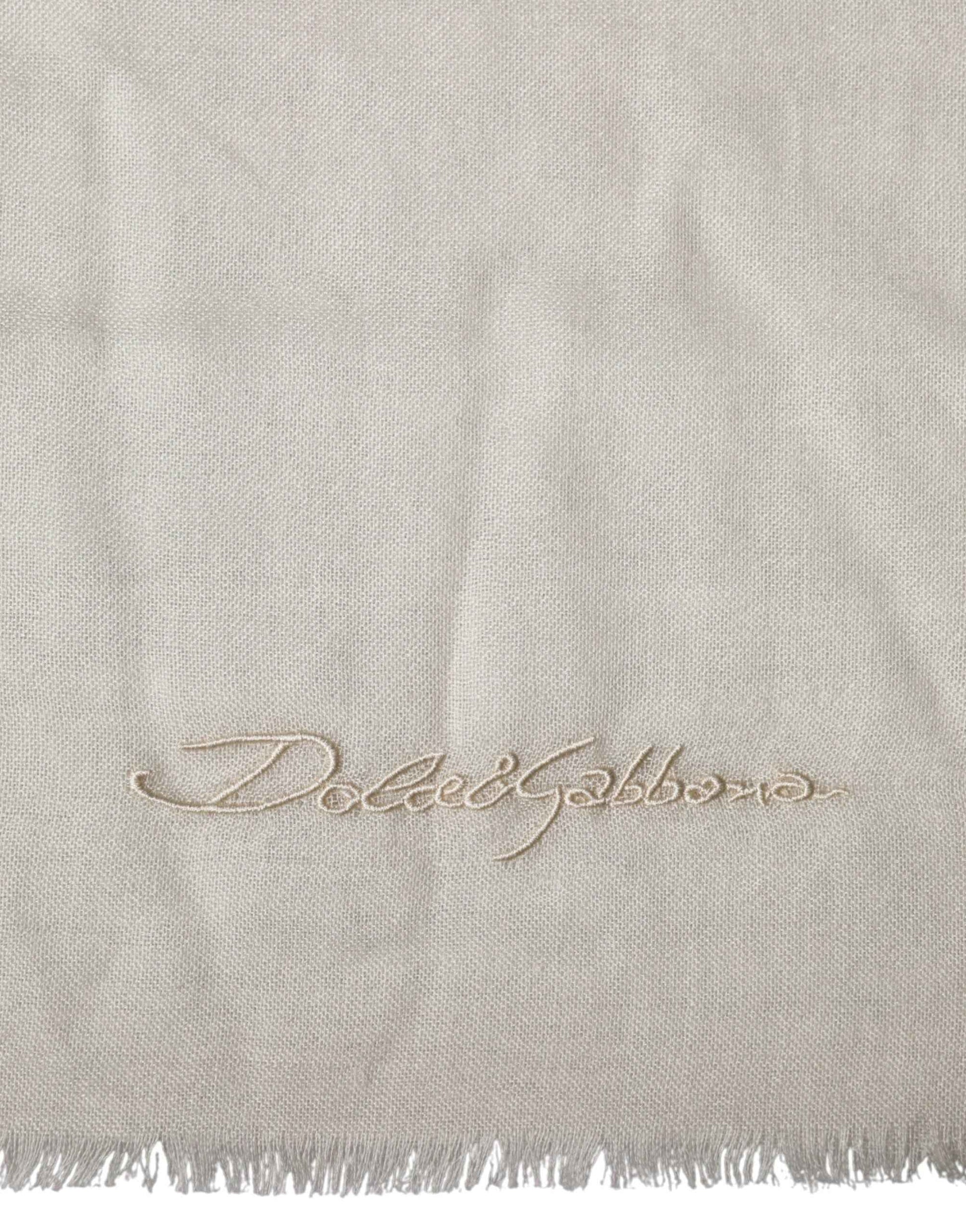 White Cashmere Knit Neck Wrap Shawl Scarf