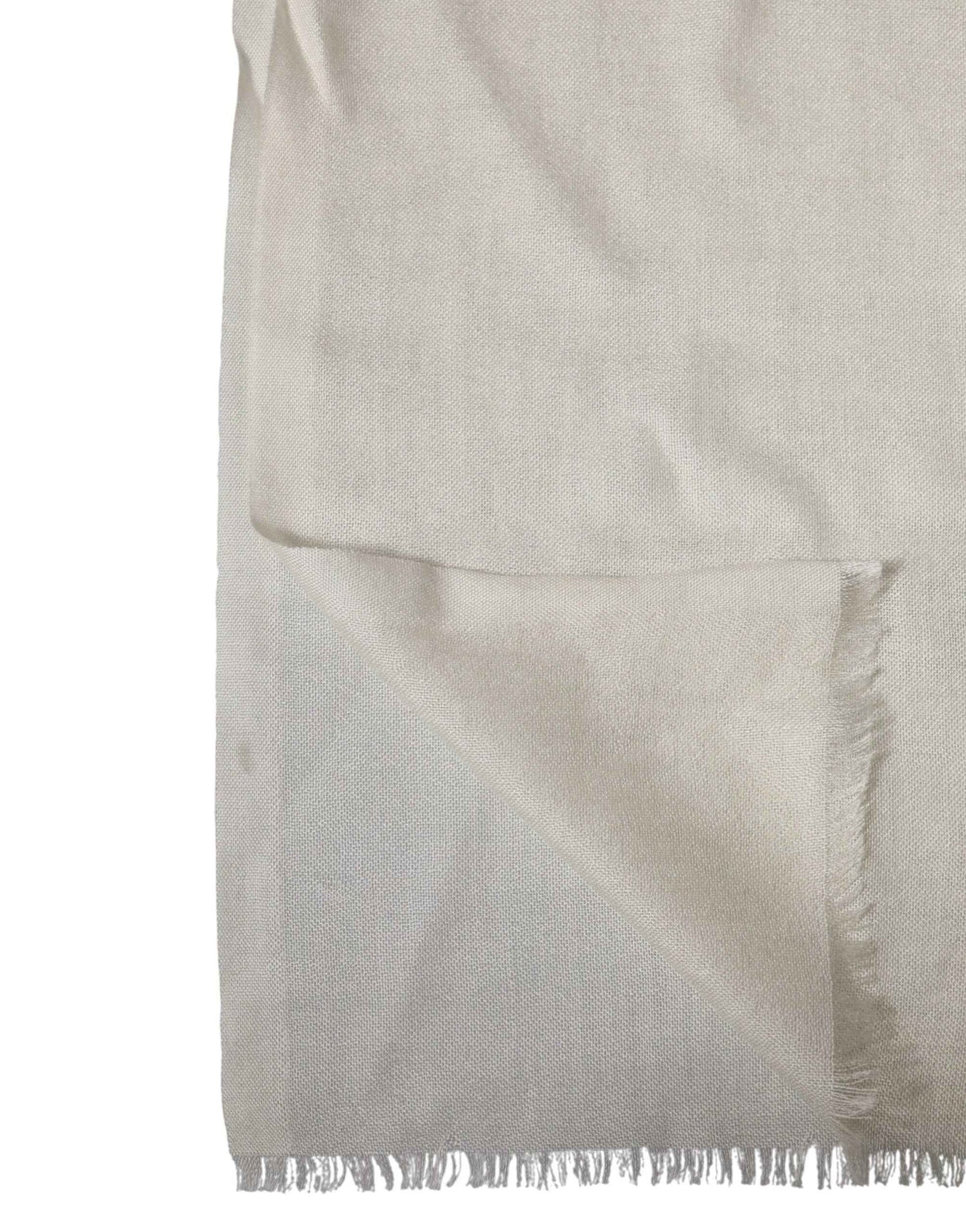 White Cashmere Knit Neck Wrap Shawl Scarf