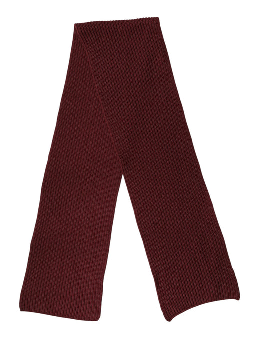 Maroon Cashmere Knitted NeckWrap Shawl Scarf