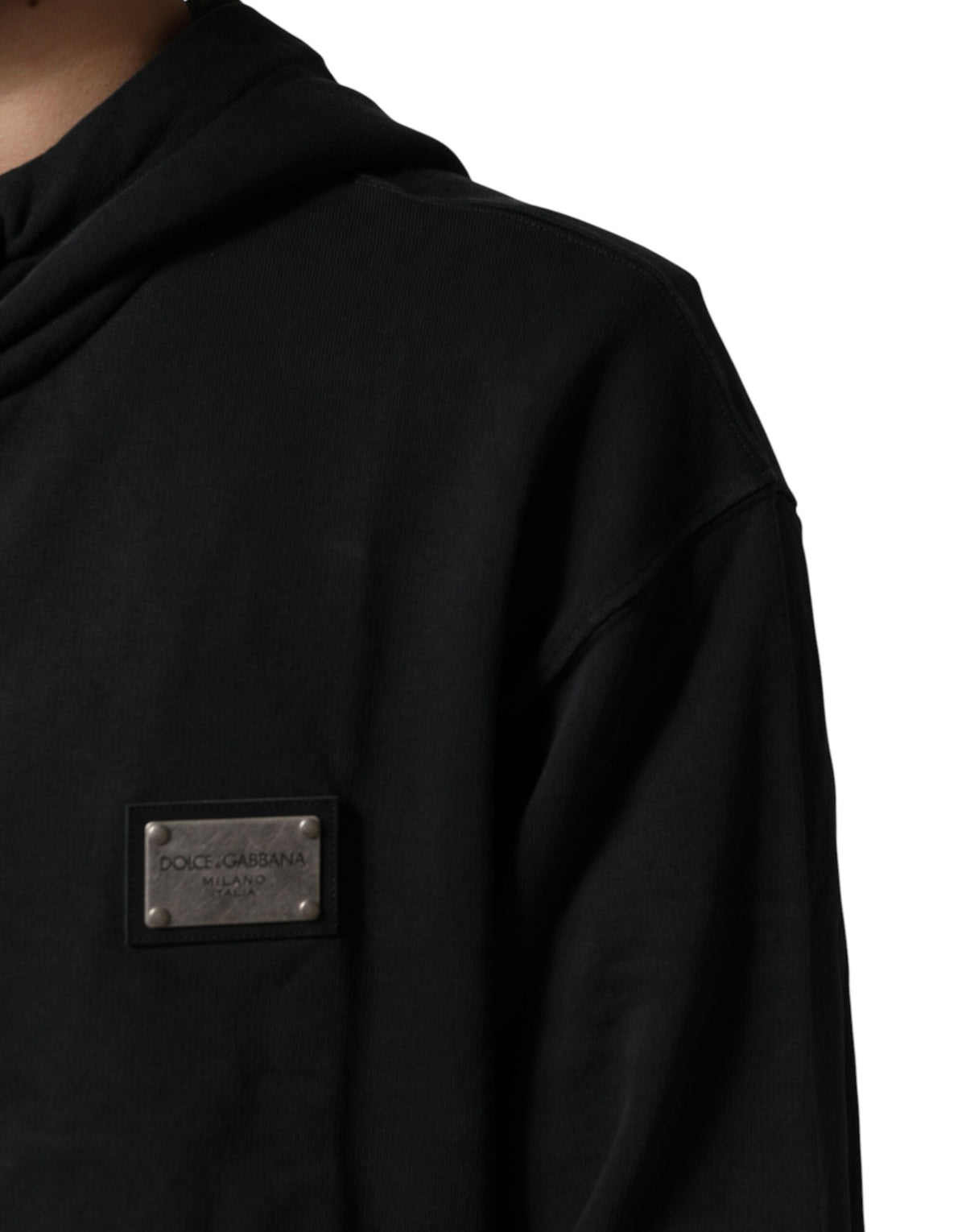 Black Full Zip Hooded Men Sweatshirt Sweater